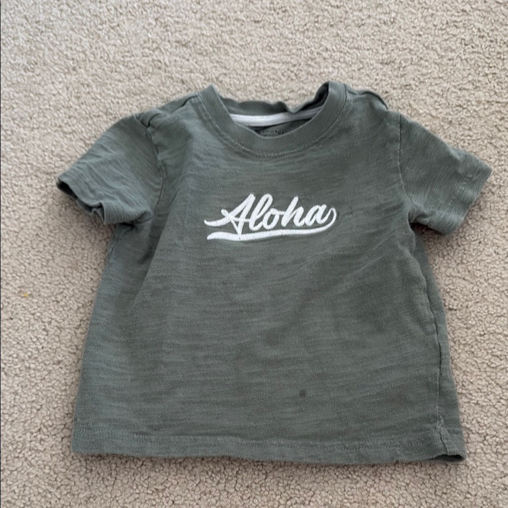 Janie and Jack 2T Aloha Kids Short Sleeve Tee - Olive